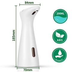 200ml Automatic Foaming Soap Dispenser With Infared Sensor Touchless Sanitizer Bathroom Adjustable Volume Dispenser For Kitchen