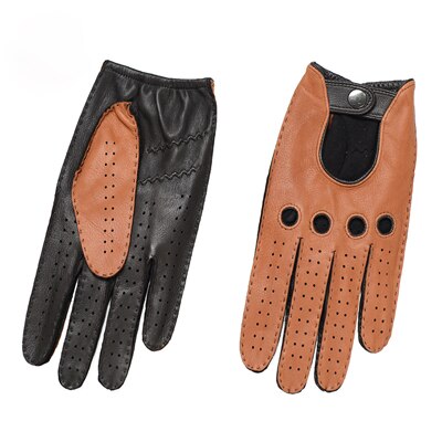 2019 New Arrival Male Fall Spring Buckskin Mitten Mens Genuine Leather Gloves Wrist Breathable Unlined 100% Deerskin Gloves