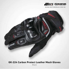 GK-224 Carbon Protect Leather Mesh Gloves Motorbike Motorcycle Riding Touring Men's Gloves