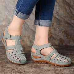 2020 New Women Sandals Vintage Wedge lias Plus Size