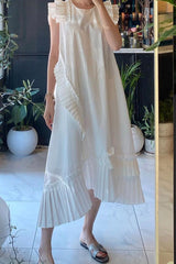 Korean Style Elegant White Dress Summer New 2020